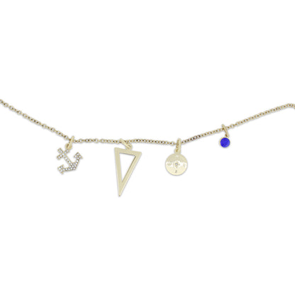 Lovita Gold Necklace Anchors Away