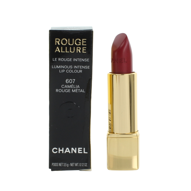 Chanel Rouge Allure Lipstick 607 Camelia Rouge Metal Hogies
