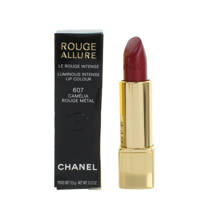 Chanel Rouge Allure Luminous Lip Colour 607 Camelia Rouge Metal