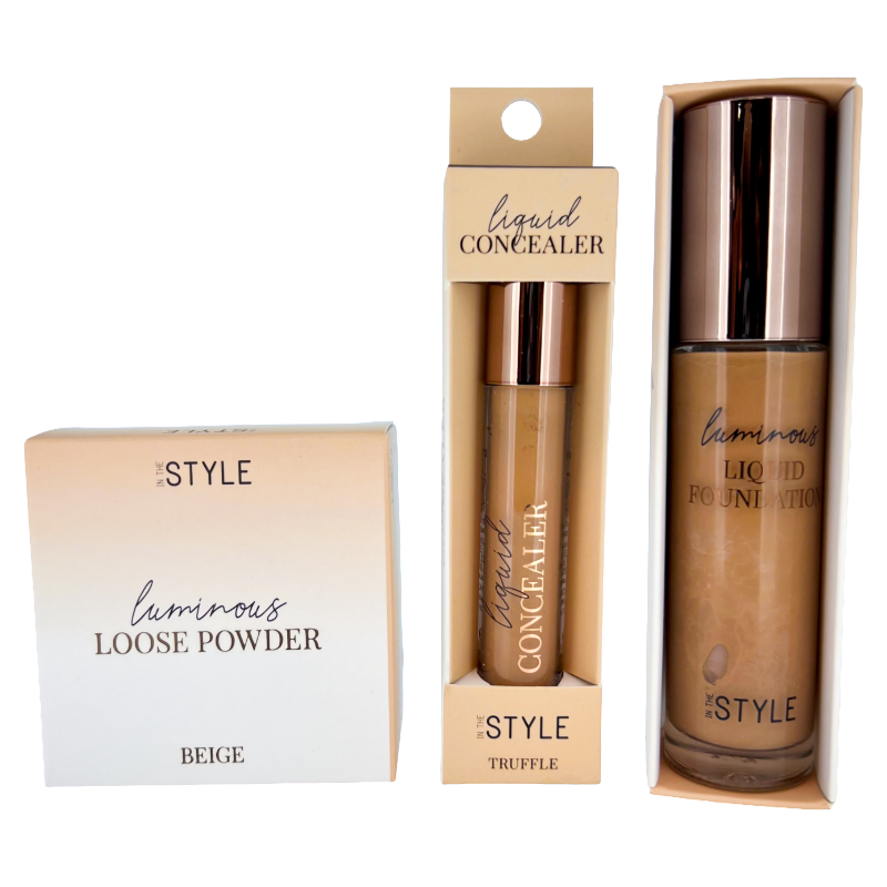 3 Piece Makeup Gift Set by In The Style - Shade Truffle