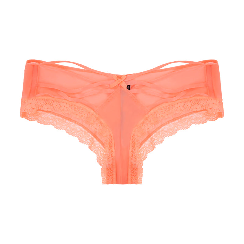 Victoria's Secret Cheeky Lace Knickers Coral