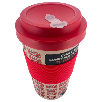 Milly Green Eco London Buses Travel Mug 400ml