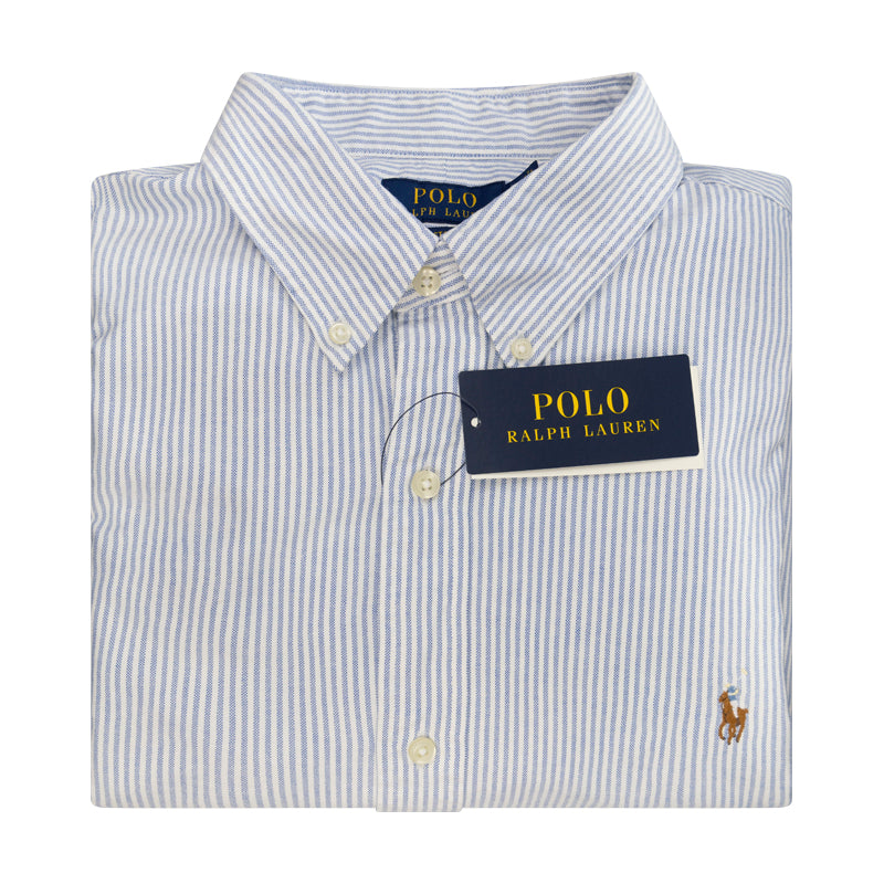 Ralph Lauren Polo Custom Fit Oxford Shirt Blue/White