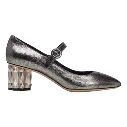 Salvatore Ferragamo Ortensia Sasso Shoes Silver