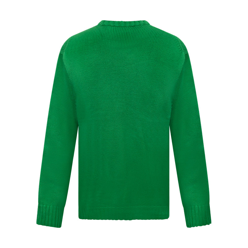 Ralph Lauren Men's Knitted the Iconic Flag Thick Jumper Green Extra Large