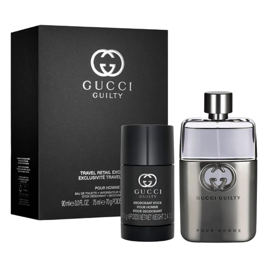 Gucci Guilty Pour Homme 90ml Eau De Toilette & Deodorant Stick Gift Set