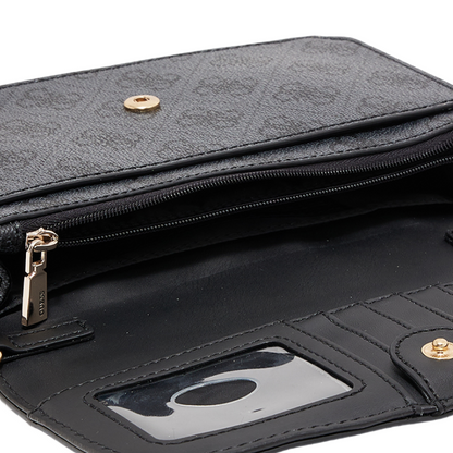 Guess Noelle Mini Cross Body Bag Coal Logo Women's