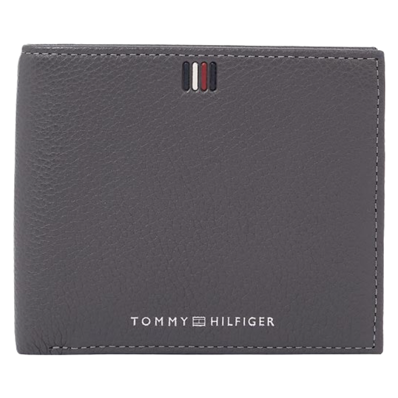Tommy Hilfiger Grey Leather Men's Wallet AM0AM11855