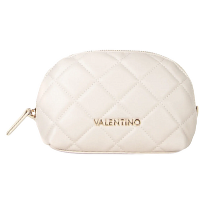 Mario Valentino Women's Cosmetic Bag Ecru/ Taupe