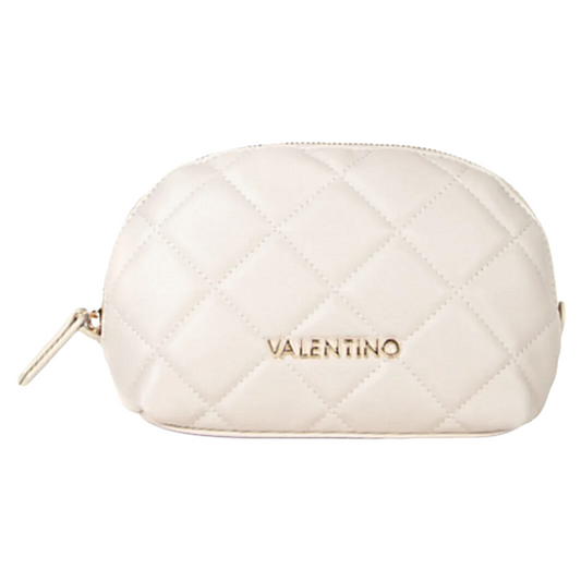 Mario Valentino Women's Cosmetic Bag Ecru/ Taupe
