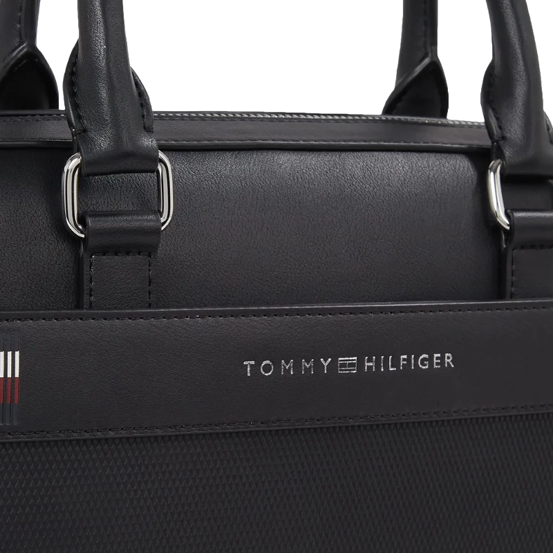 Tommy Hilfiger Men's Black Laptop Bag 15 inch