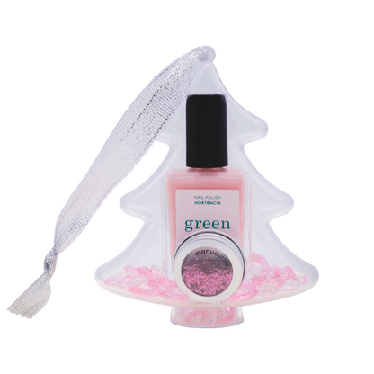 Manucurist Green Hortencia Ready To Party Nail Polish Stocking Filler Christmas Tree Bauble