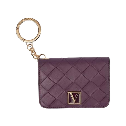 Victoria's Secret Foldable Credit Card Purse Wallet Violet Purple