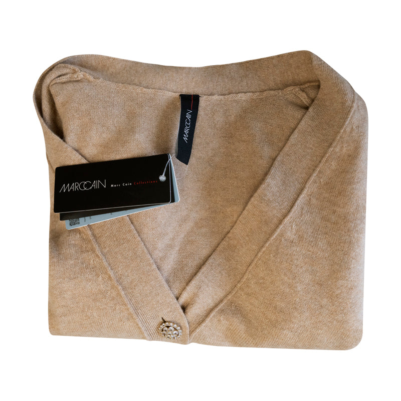 Marc Cain Women's Brown Wool Cashmere Knitted Cardigan