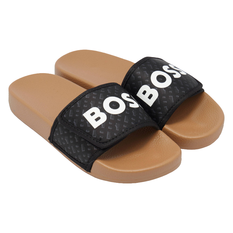 Hugo Boss Boys Flip Flop Sandal Beige/Black