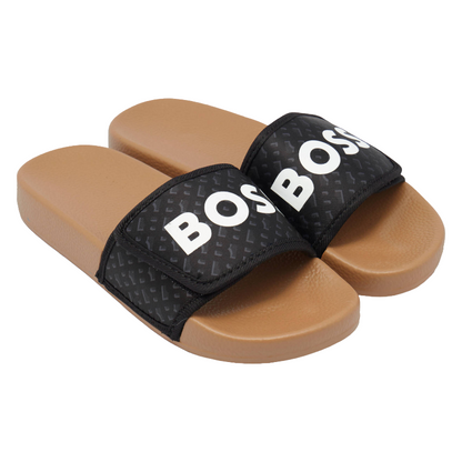 Hugo Boss Boys Flip Flop Sandal Beige/Black