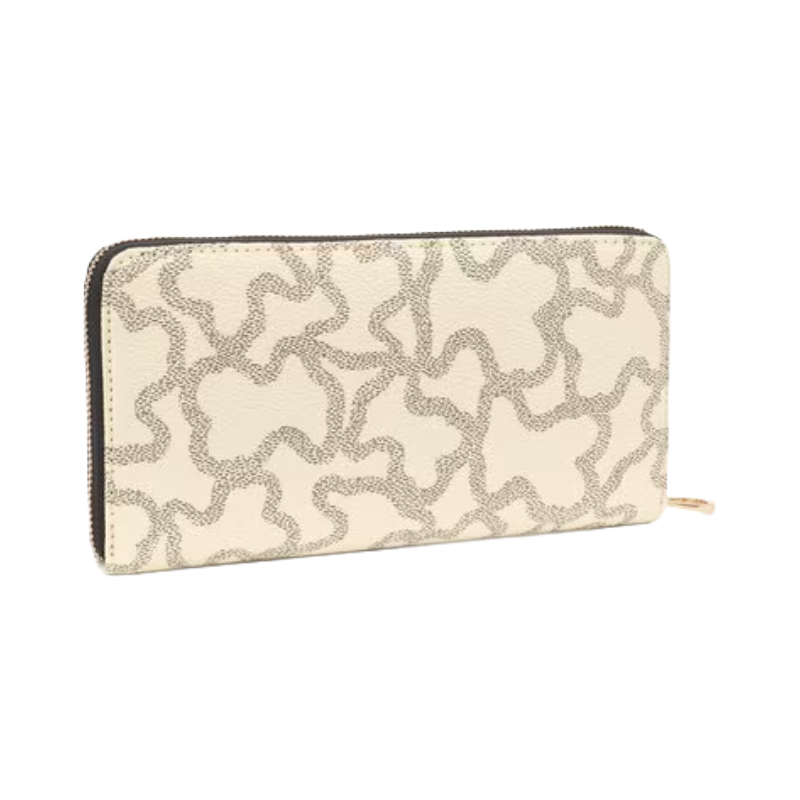 Tous Kaos Icon Print Large Purse Beige