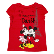 Disney Mickey & Minnie Red T-Shirt | Kids | 100% Cotton