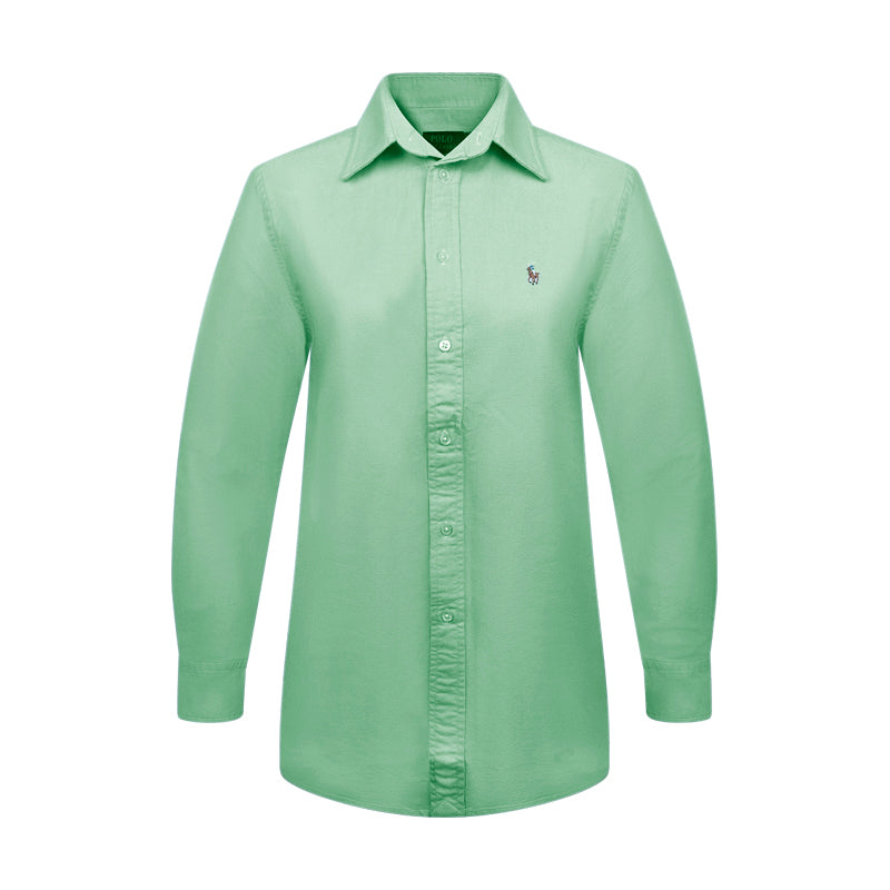 Ralph Lauren Polo Relaxed Fit Cotton Shirt Green Extra Small