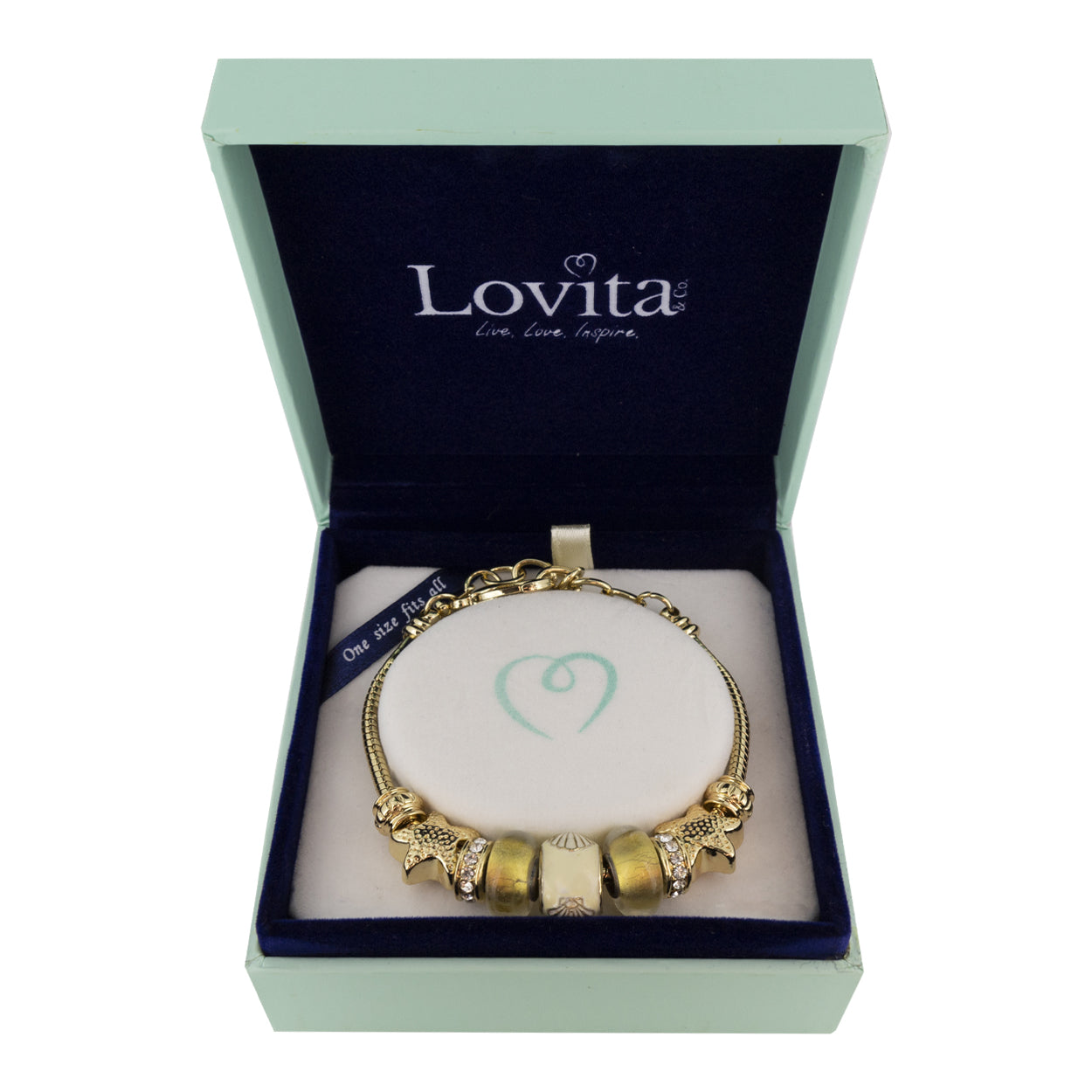 Lovita Charm Bracelet Gold Star 