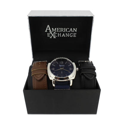 American Exchange Mens Watch Interchangeable Straps 5477 *Ex-Display*