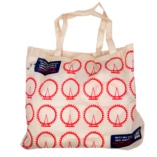 Milly Green Eco London Foldaway Shopper Bag London Eye