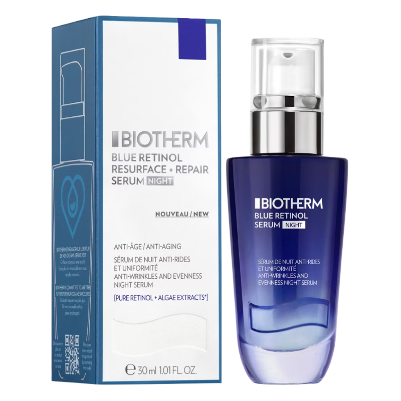 Biotherm Blue Retinol Resurface + Repair Serum 30ml (Blemished Box)
