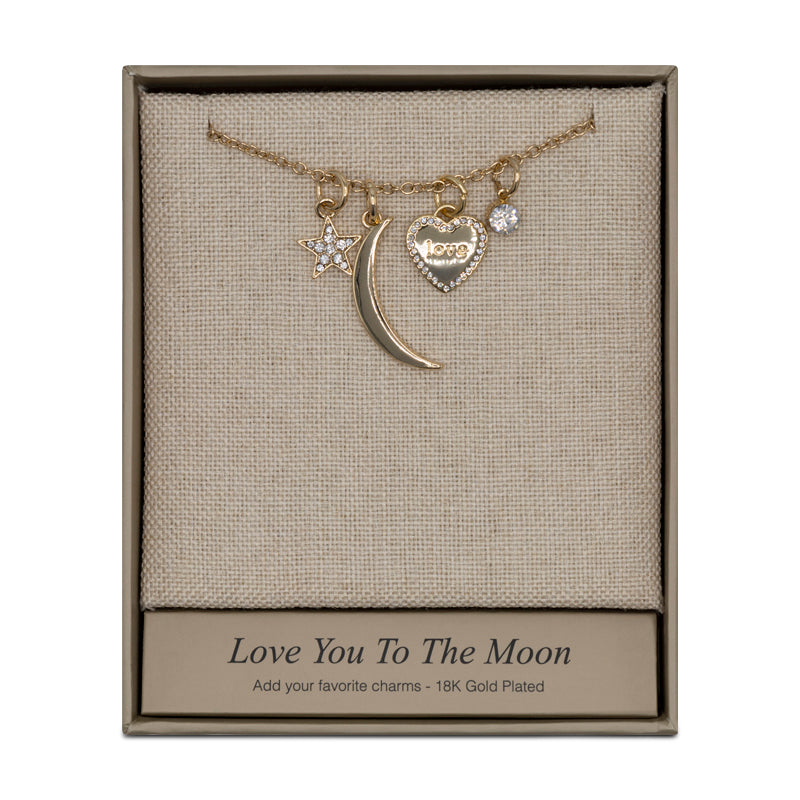 Lovita Gold Necklace - Love You To The Moon