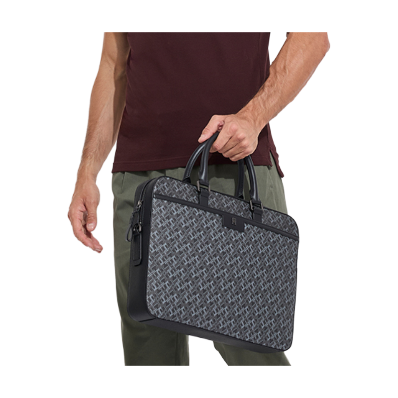 Tommy Hilfiger Mens Laptop Bag Black AM0AM12307