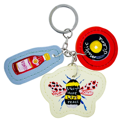 Eleanor Bowmer Manchester Bee Charm Keyring