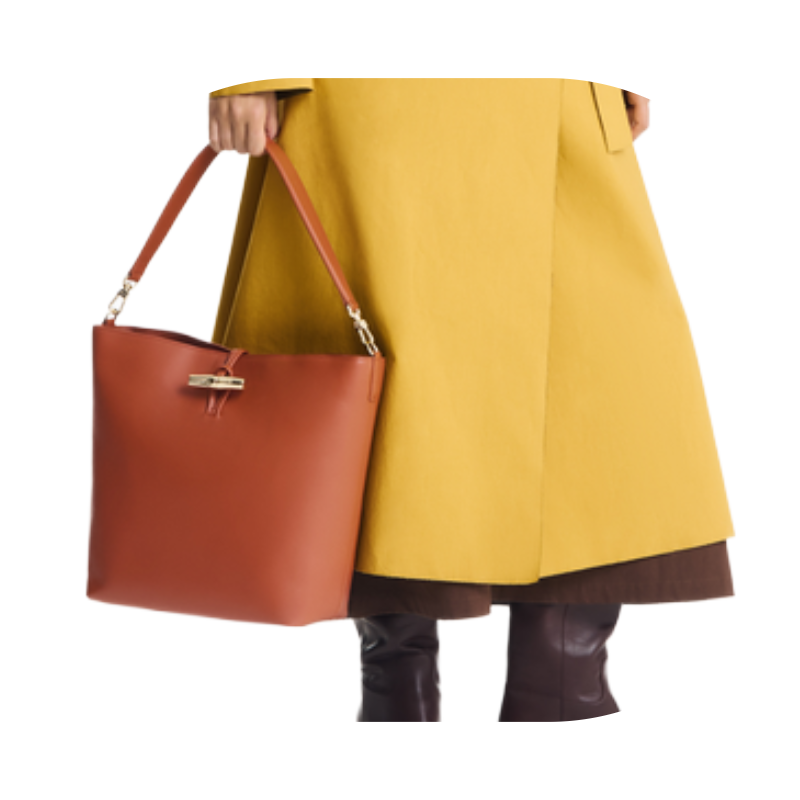 Longchamp Le Roseau Shoulder Bag Chestnut