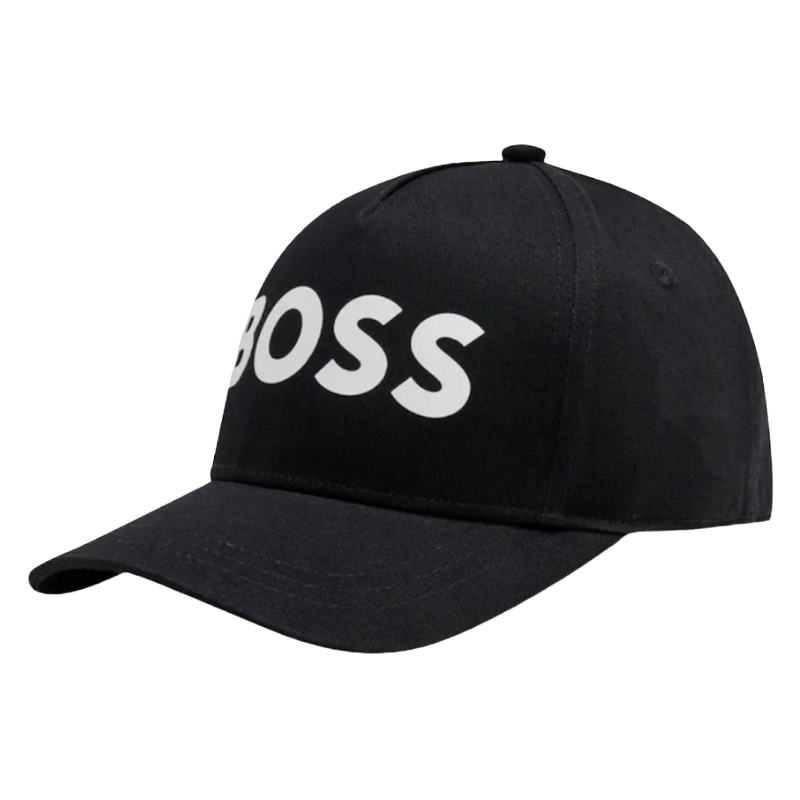 Hugo Boss Boys Black Cotton Baseball Cap