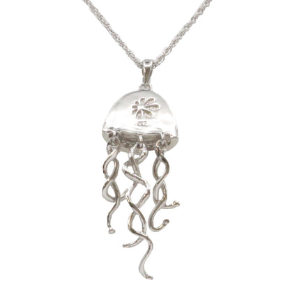 Marahlago Larimar Jellyfish Sterling Silver Necklace 