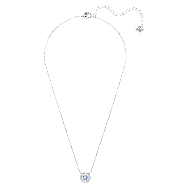 Swarovski Sparkling Dance Collection Silver & Blue Necklace