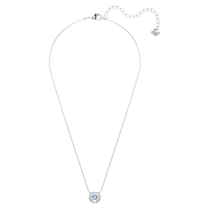 Swarovski Sparkling Dance Collection Silver & Blue Necklace