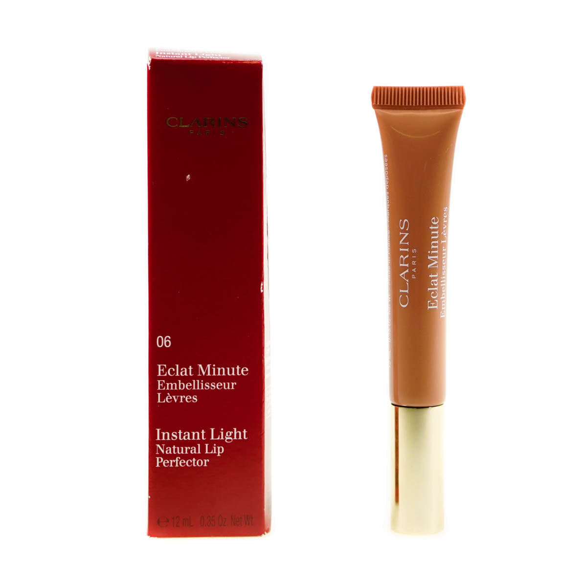 Clarins Eclat Minute Natural Lip Perfector 06 Rosewood Shimmer