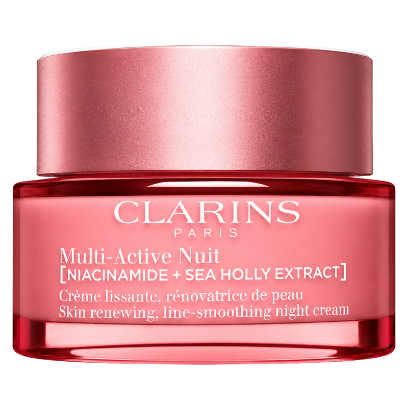 Clarins Multi-Active Nuit Niacinamide + Sea Holly Extract Skin Renewing Line-Smoothing Night Cream 50ml (Blemished Box)