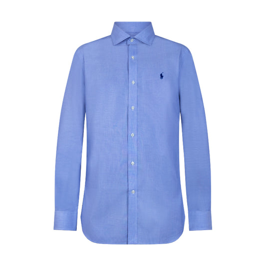 Ralph Lauren Polo Slim Fit Poplin Shirt Blue & White