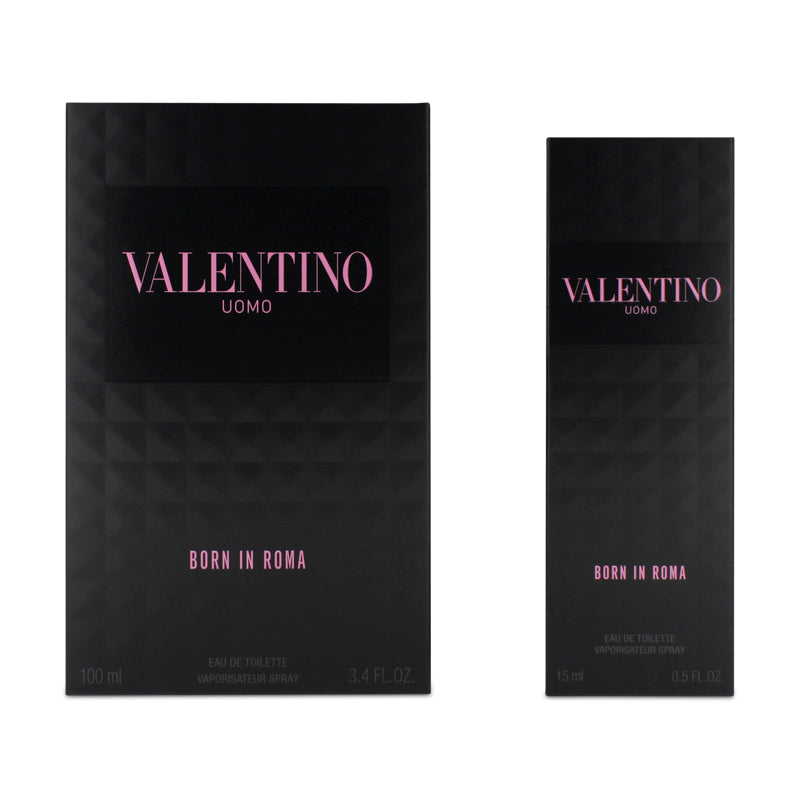 Valentino Uomo Born In Roma Eau De Toilette 100ml & Mini Spray Gift