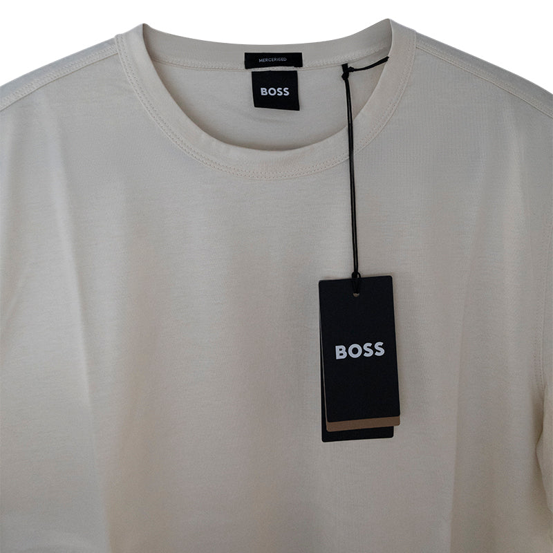 Hugo Boss T-Shirt Thompson 03 Cream | Mercerised Cotton