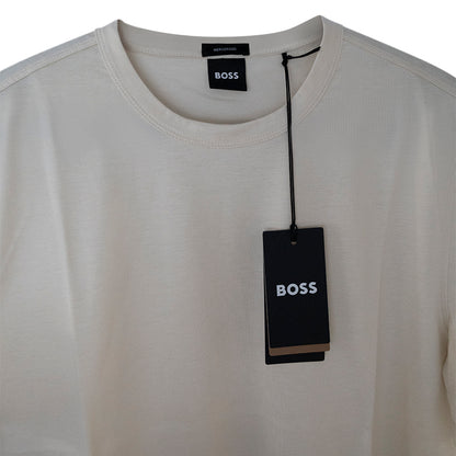 Hugo Boss T-Shirt Thompson 03 Cream | Mercerised Cotton