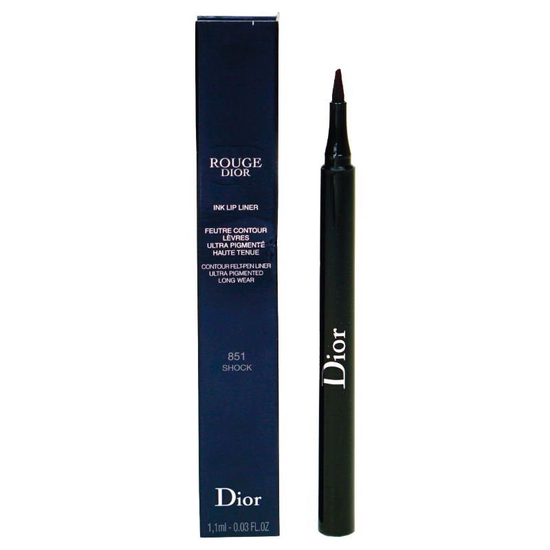 Dior Rouge Ink Red Lip Liner Pen 851 Shock (Blemished Box)