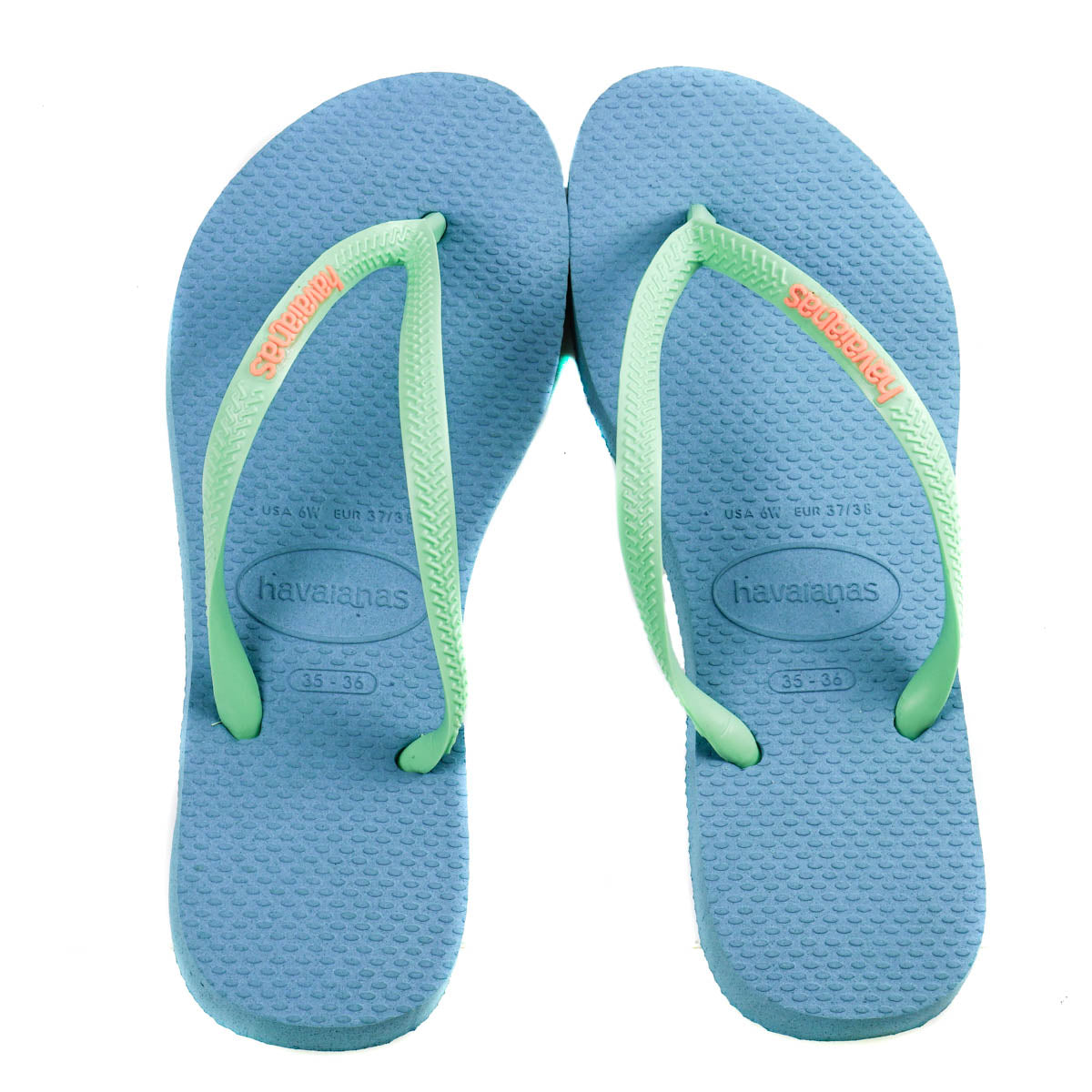 Havaianas Slim Logo Pop Up Blue Splash Flip Flop - Parent Variant