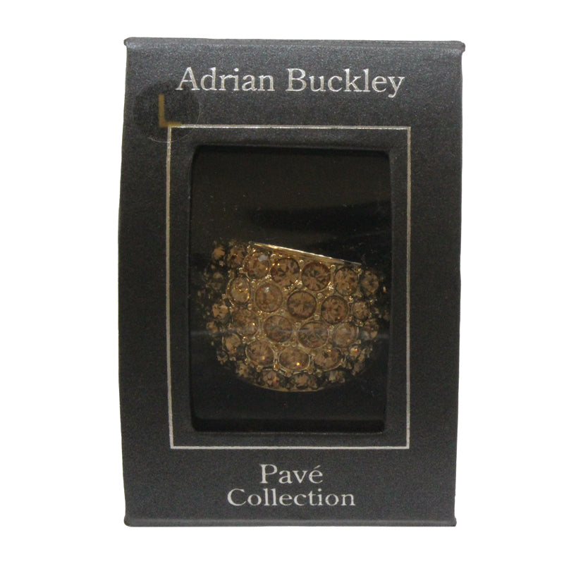 Adrian Buckley Pave Collection Gold Crystal Ring R350M (M)