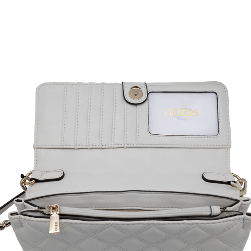 Guess Giully Mini White Crossbody Shoulder Bag