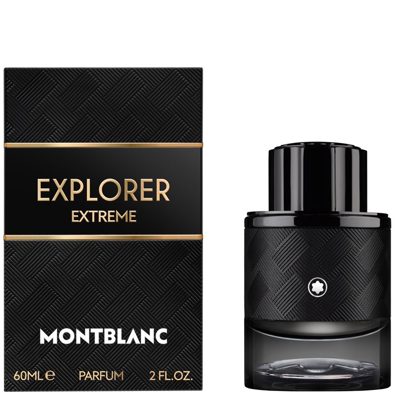 Montblanc Explorer Extreme 60ml Parfum bottle with packaging box