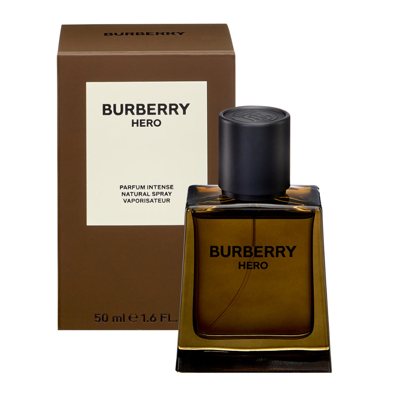 Burberry Hero Parfum Intense 50ml bottle and box