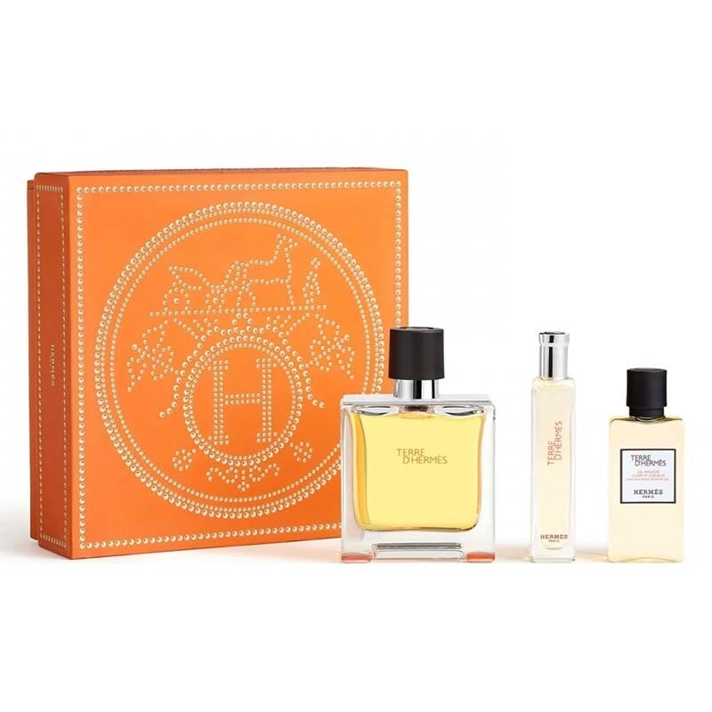 Hermes Terre D'Hermes 75ml Parfum Gift Set With Shower Gel product image