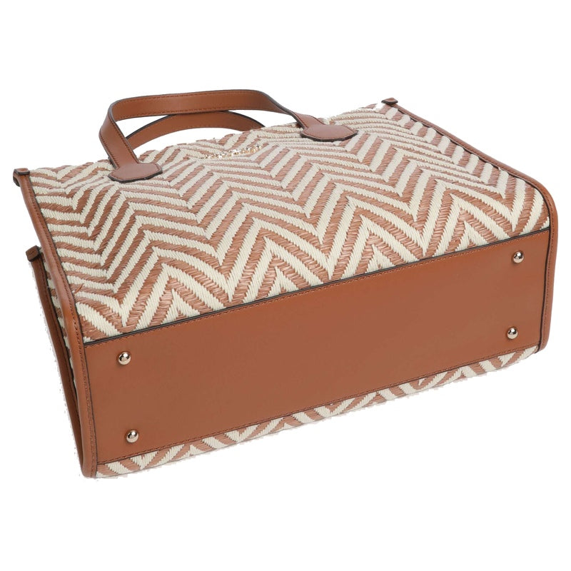 Guess Silvana Woven Tote Bag Cognac – product view 3
