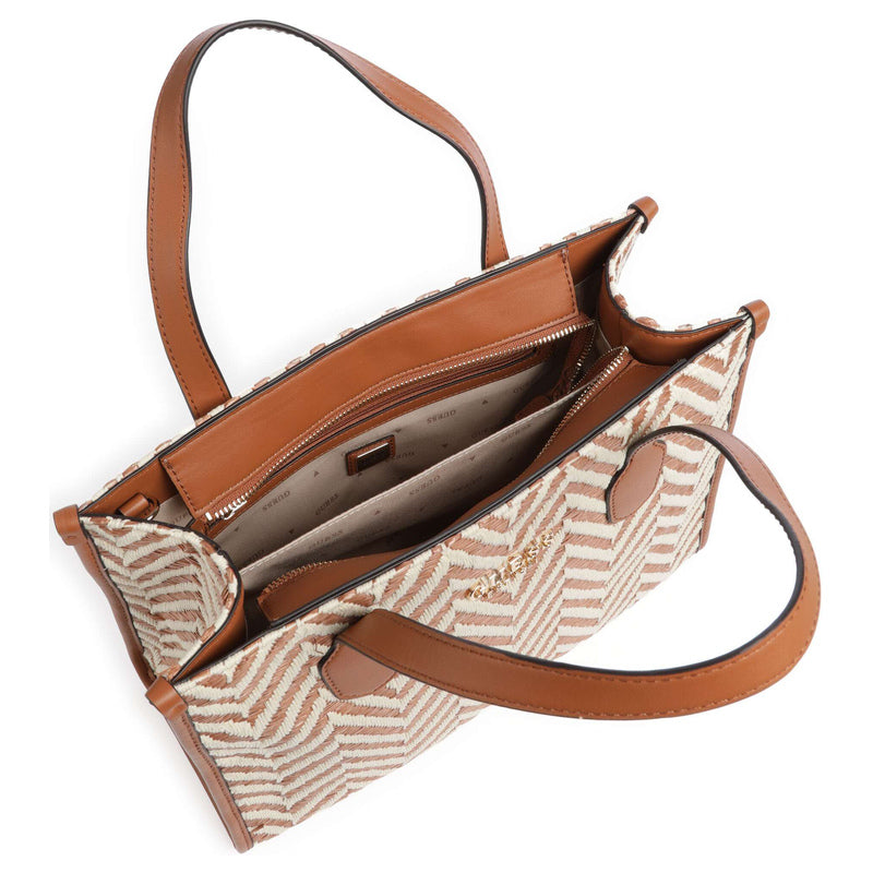 Guess Silvana Woven Tote Bag Cognac – product view 4